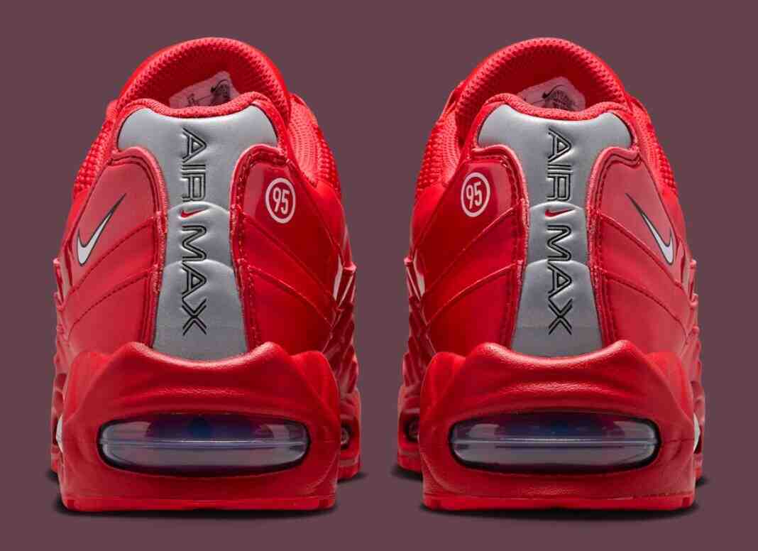 Nike Air Max 95, Nike Air Max, Nike, Air Max 95 - 耐克 Air Max 95 "Total 90 "採用了大膽的大學紅配色