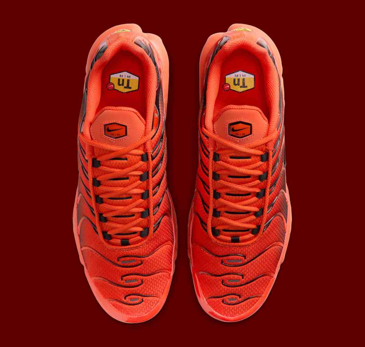 Nike Air Max Plus, Nike Air Max, Nike - 耐克 Air Max Plus "Picante紅 "帶來鮮明的紅黑配色