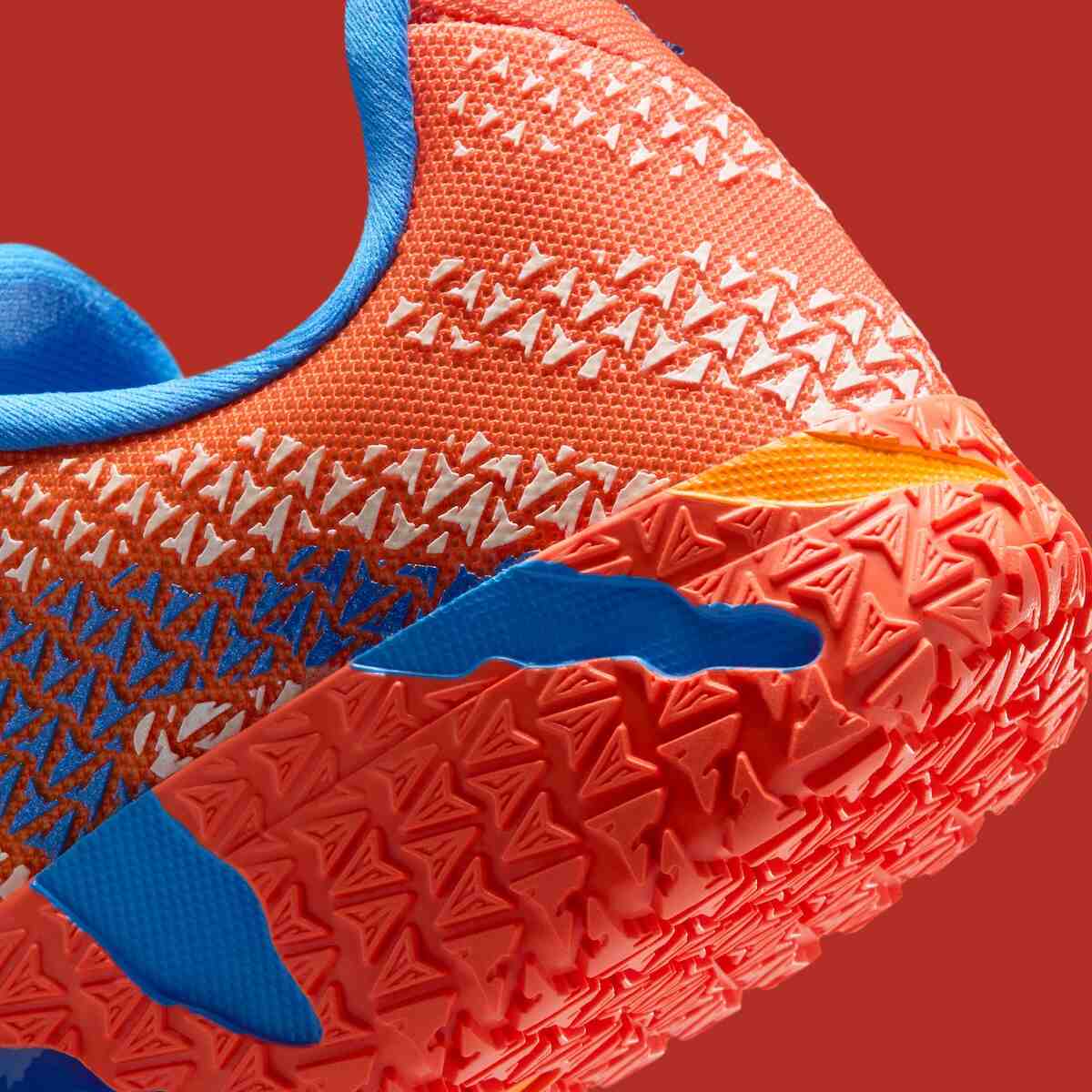 Nike Ja 3, Nike, Ja Morant - 耐克 Ja 3 GS "藍水晶/草皮橙 "採用尼克斯隊的混搭配色