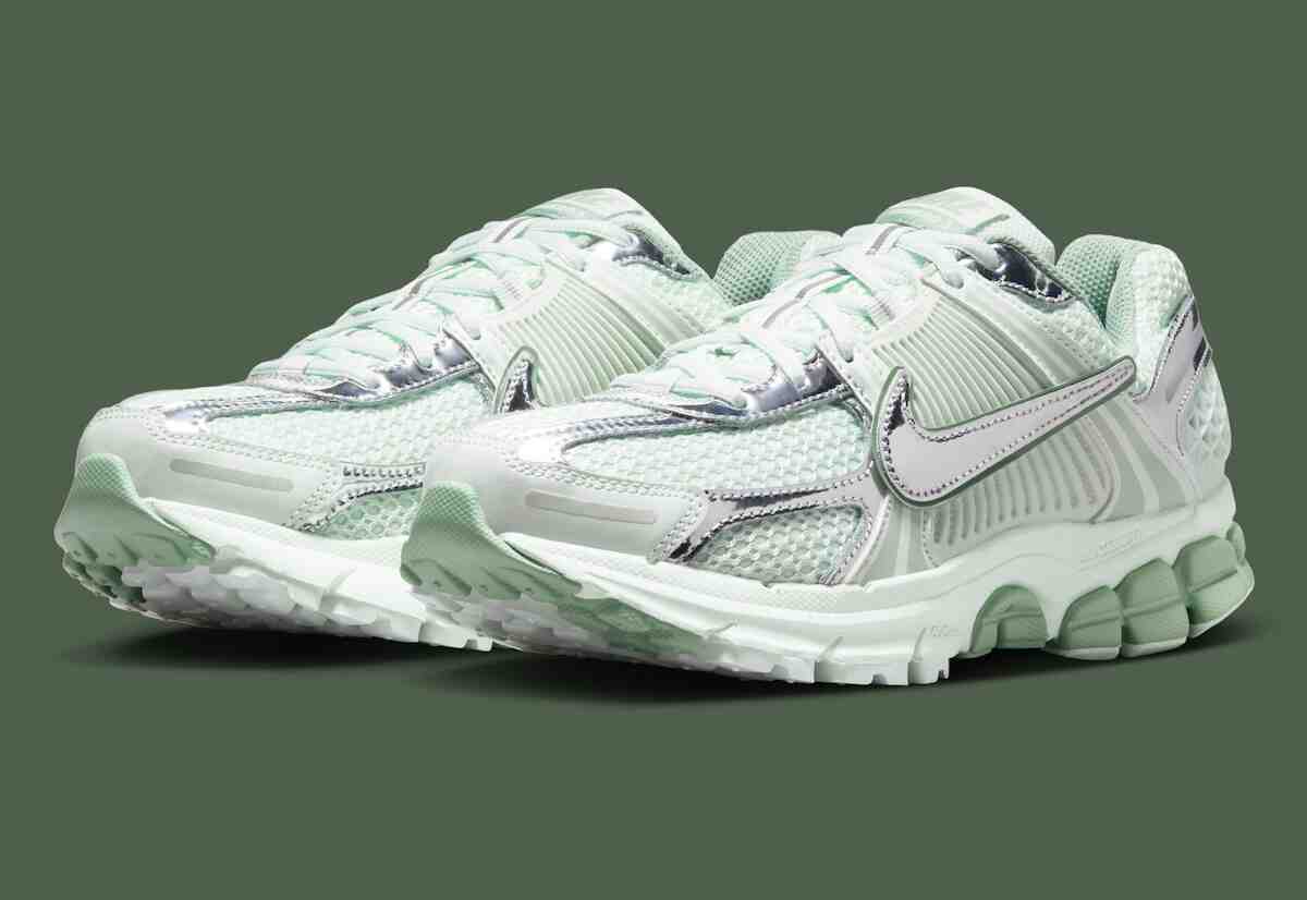 Nike Zoom Vomero 5, Nike - 耐克 Zoom Vomero 5 "裸綠 "為 2026 年夏季帶來柔和的鍍鉻效果
