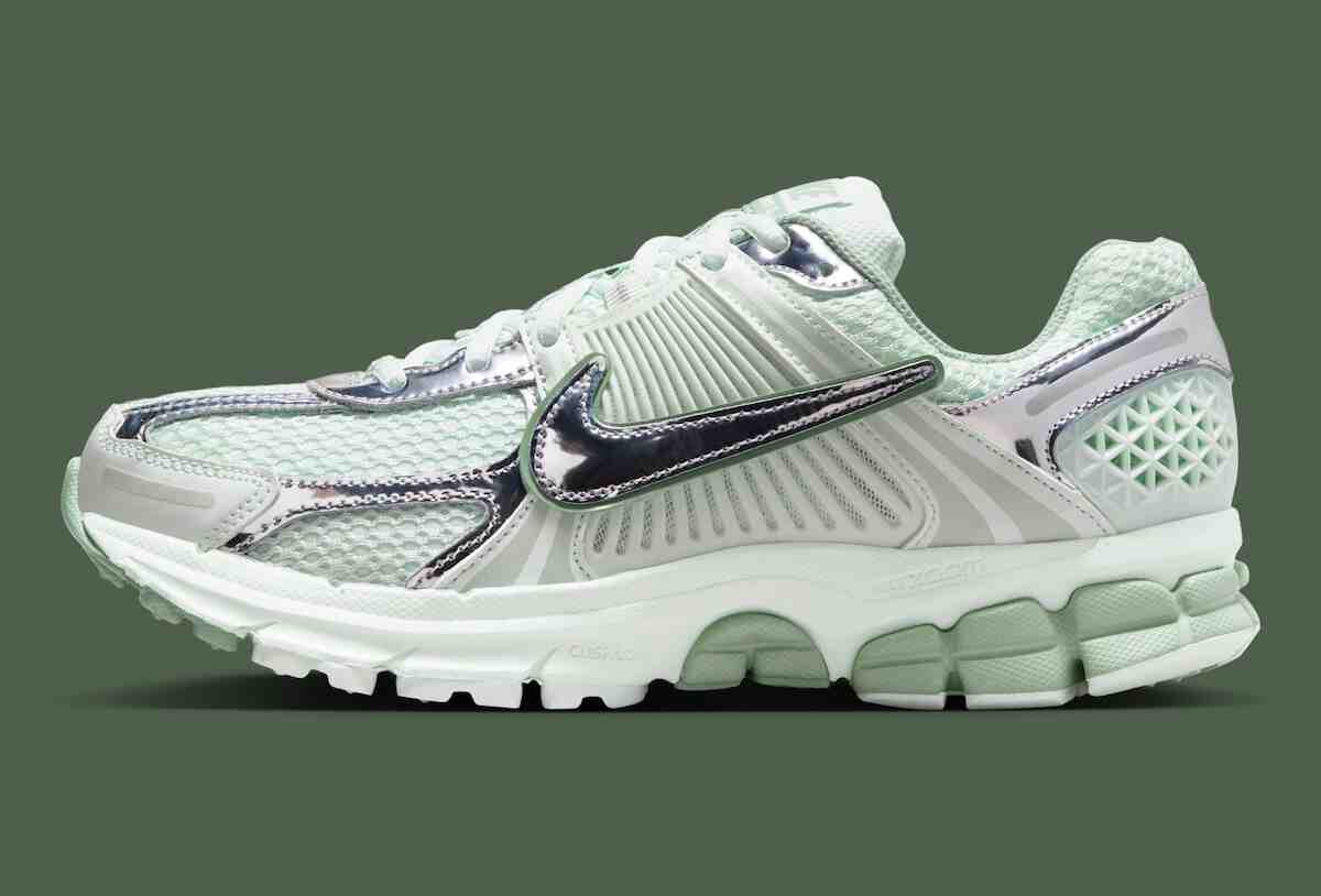 Nike Zoom Vomero 5, Nike - 耐克 Zoom Vomero 5 "裸綠 "為 2026 年夏季帶來柔和的鍍鉻效果