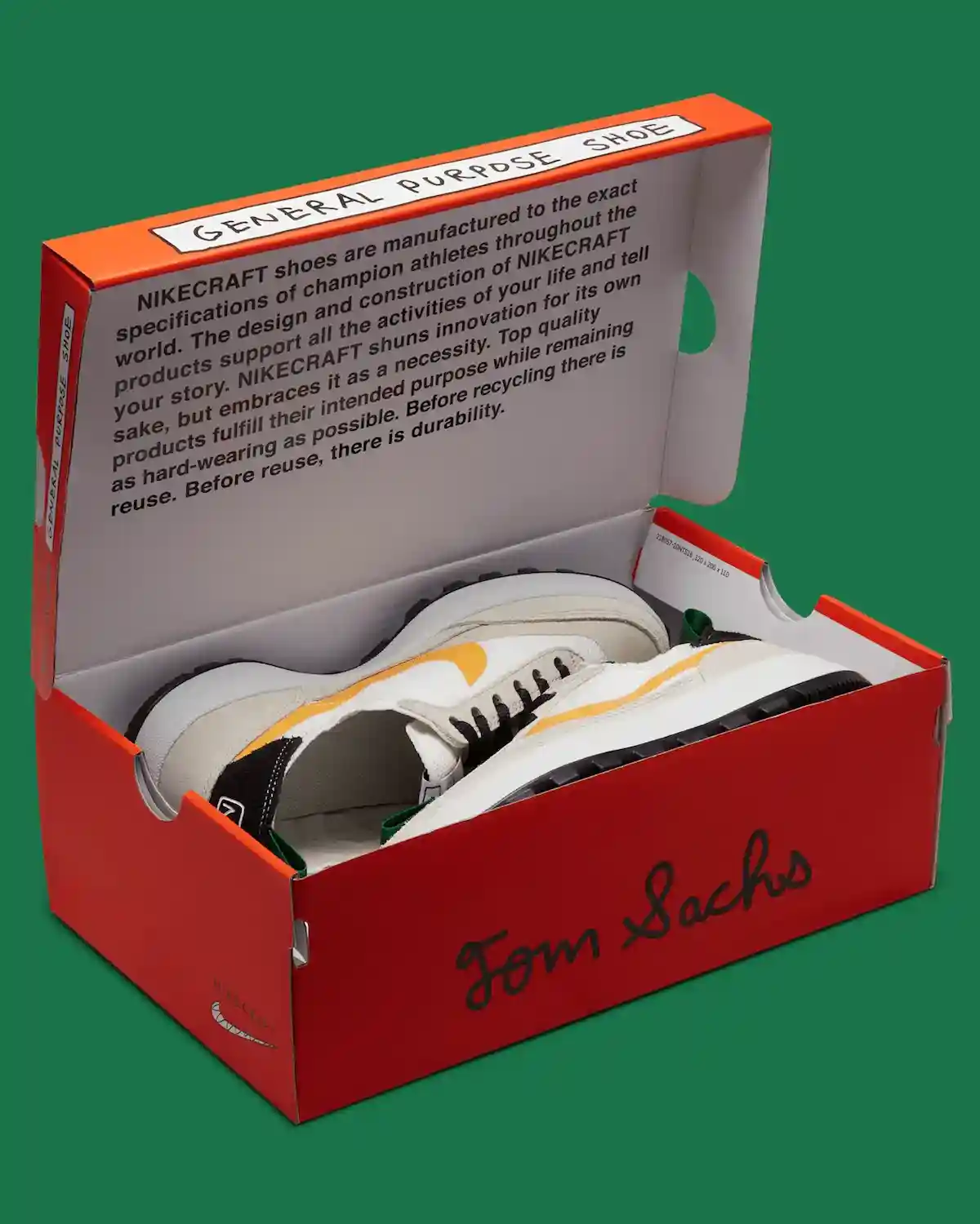 Tom Sachs, Nike General Purpose Shoe, Nike - 湯姆-薩克斯 x NikeCraft 通用鞋 "Bricolage "4 月 8 日發佈