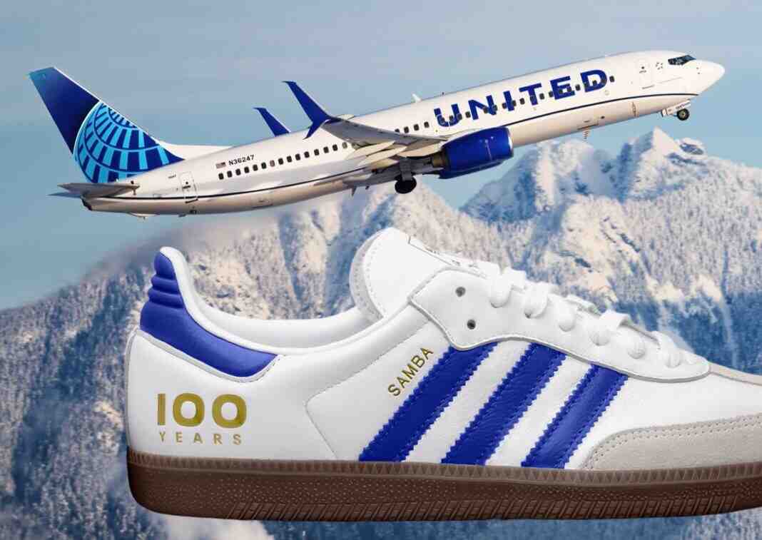 adidas Samba, adidas - 美國聯合航空公司用阿迪達斯桑巴慶祝成立 100 周年