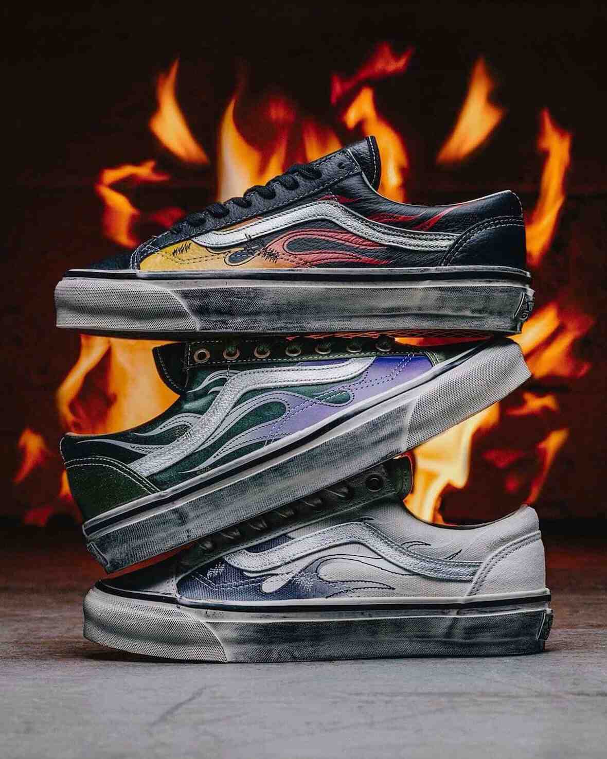 Vans Old Skool "Archive Flame "套裝重現回溯火焰時代 Vans Old Skool, Vans - Vans Old Skool "Archive Flame "套裝重現回溯火焰時代